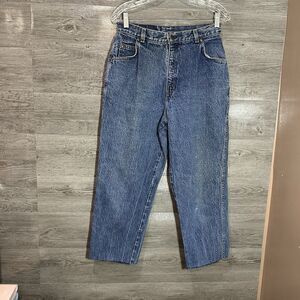 Vintage levis 28x23 Stone Wash Denim Made In USA Raw Hem